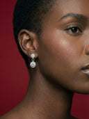 Boucles d'oreilles Isadora en cristaux - Argent 925