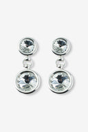 Boucles d'oreilles Isadora en cristaux - Argent 925