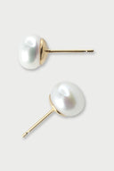 Puces d'oreilles Mary petites perles - Or