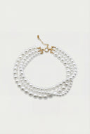Collier Brooke triple rangs - Or