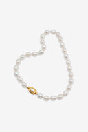Collier Rose fermoir vintage - Or