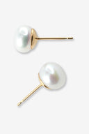 Puces d'oreilles Mary petites perles - Or