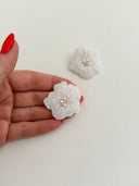 Boucles Lana brodées de fleurs - Seconde main