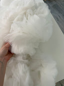Voile pompoms Ginger - seconde main (pressing professionnel inclus)
