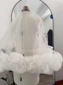 Voile pompoms Ginger - seconde main (pressing professionnel inclus)