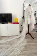 Voile de mariée à volants Nicole - seconde main (pressing professionnel inclus)