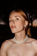 Collier Brooke triple rangs - Or