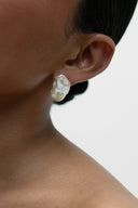 Puces d'oreilles perles Amy cristaux - Or
