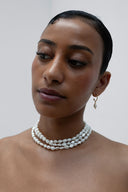 Collier Jackie triple rangs - Or