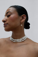 Collier Jackie triple rangs - Argent