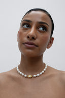 Collier Rose fermoir vintage - Or