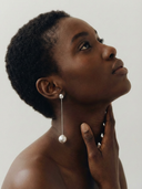 Boucles d'oreilles Aretha 2 en 1 - Argent