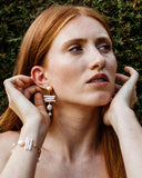 Boucles d'oreilles Donna multi perles - Or