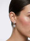Boucles d'oreilles Isadora en cristaux - Argent 925
