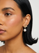 Boucles d'oreilles Jeanne fleurs - Or
