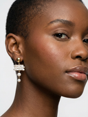 Boucles d'oreilles Mini Donna multi perles - Or