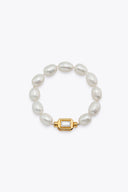 Bracelet Rose fermoir vintage - Or