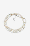 Collier Jackie triple rangs - Argent