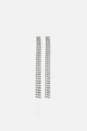 Boucles Marylin strass - Argent