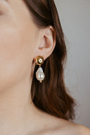 Boucles d'oreilles Ingrid perles baroques - Or
